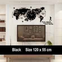 Load image into Gallery viewer, World Map Wall Clock