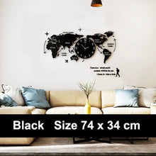 Load image into Gallery viewer, World Map Wall Clock